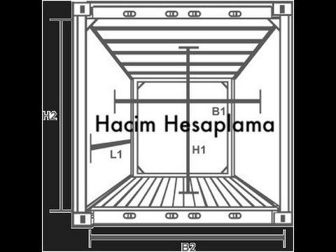 Hacim hesaplama: en, boy, yükseklik